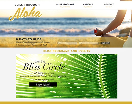 Bliss Through Aloha Branding