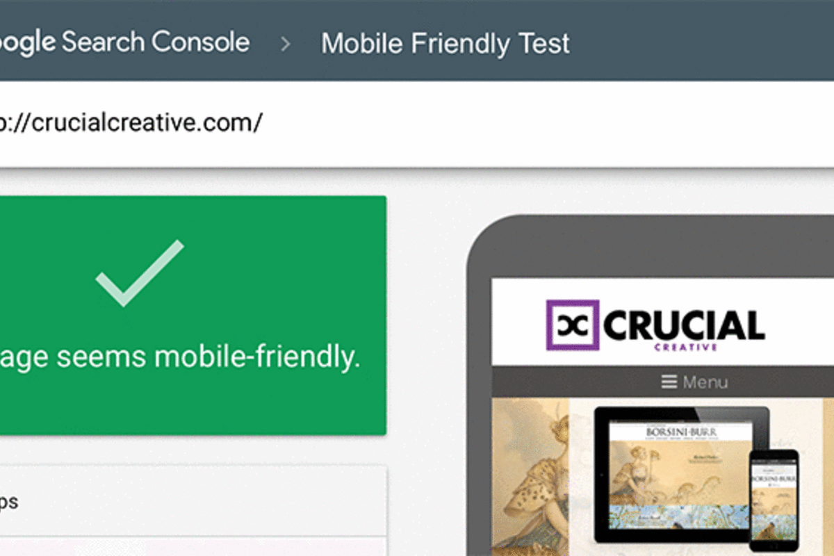 Mobile browser test results